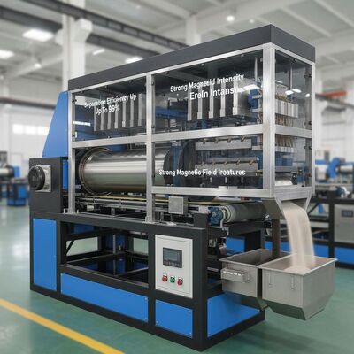 %99'a Kadar Ayırma Verimliliği, Güçlü Manyetik Alan Yoğunluğuna ve Özelleştirilebilir Özelliklere Sahip Kuru Manyetik Ayırıcı