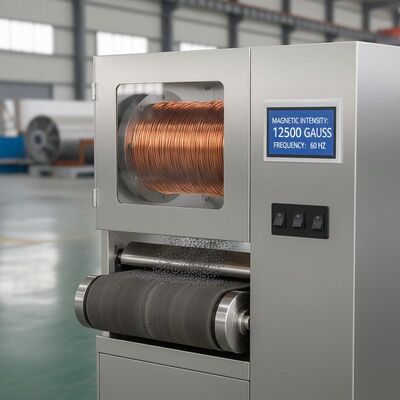 Background Magnetic Intensity 10000-15000Gauss Magnetic Separator Machine Featuring Copper Coil Material and 50 60Hz Frequency for Particle Removal