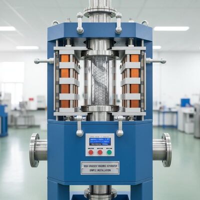 Dikey manyetik alan yönü yüksek eğimli manyetik ayırıcı, basit kurulum ve ayırma için yüksek manyetik kuvvetli