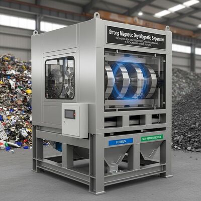Geri Dönüşüm ve Madencilik Sektörlerinde Tutarlı Ayırma Performansı İçin Tasarlanmış Güçlü Manyetik Kuru Manyetik Ayırıcı