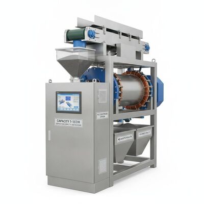 Kapasite 1-15t/h PLC denetimli sistemi ve ayırma kapasitesini içeren Elektromanyetik Ayırıcı