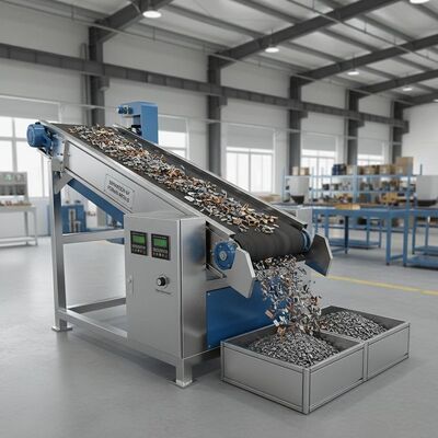 Demir metallerden metal olmayan malzemelerden ayrılma Mıknatıs alanı kuvveti 0.5 ila 1.5 Tesla ile elektromanyetik ayırıcı Sortlama için