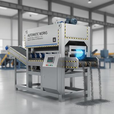 Otomatik Çalışma ve 0.5 ila 1.5 Tesla Manyetik Alan Gücü Sunan Çelik Elektromanyetik Ayırıcı ile Manyetik Ayırma Performansı