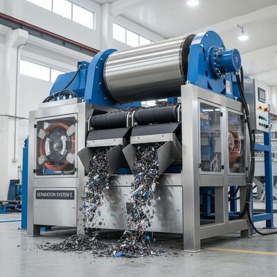 Demir metallerin metal olmayan malzemelerden ayrılması Otomatik çalışma ve yalıtım yöntemi ile elektromanyetik ayırıcı E Sortlama için