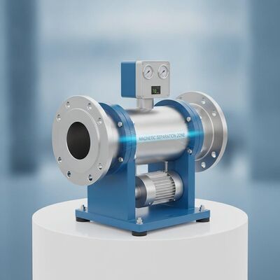 Performans için Kalıcı Mıknatıs veya Elektromıknatıs ve Titreşim Frekansı 70rmin içeren 100mm Boru Boyutu Manyetik Ayırma Ekipmanı