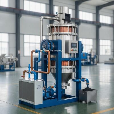 Mükemmelliği saatte 1 ila 15 ton Magnetik parçacıkların çıkarılması için tasarlanmış Su ve Yağ Çift Soğutma Yöntemine sahip Elektromanyetik Ayrıcı
