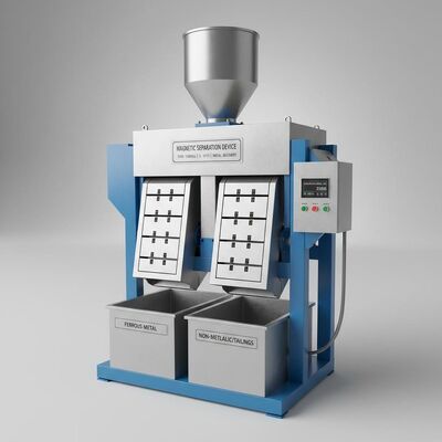 Arka Plan Manyetik Yoğunluk 10000-15000 Gauss Manyetik Ayırma Cihazı, Metal Geri Kazanımı İçin Uygun 5-10T H Kapasiteli