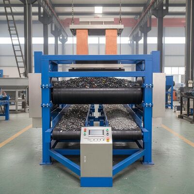 Endüstriyel alanlarda demir metalleri metal olmayan malzemelerden ayırmak için geliştirilen otomatik elektromanyetik ayırıcı